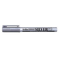 Artline 999XF paintmarker med 0,8 mm skrivespids i farven sølv