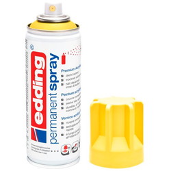 Edding 5200 Permanent Spray i farven mat gul