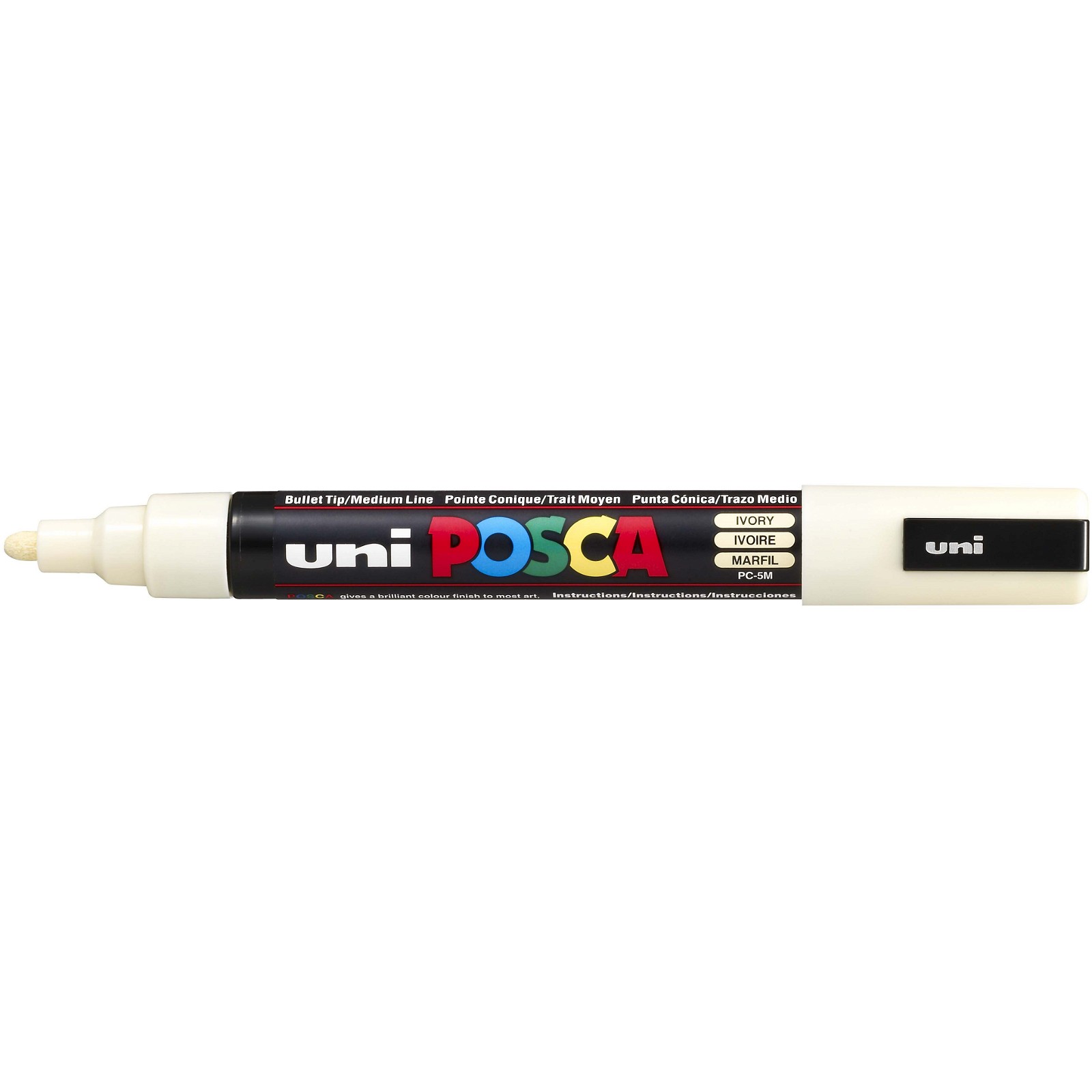 Uni Posca 5M marker med 2,5 mm spids i farven elfenben