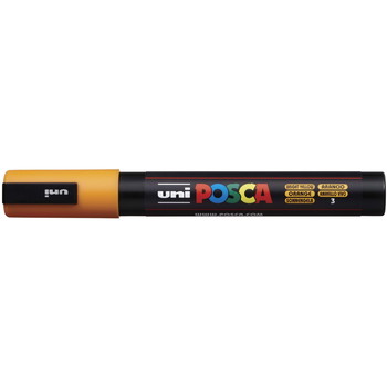 Uni Posca 5M tus med 2,5 mm spids i farven solskinsgul