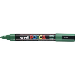 Uni Posca 5M tus med 2,5 mm spids i farven mørkegrøn