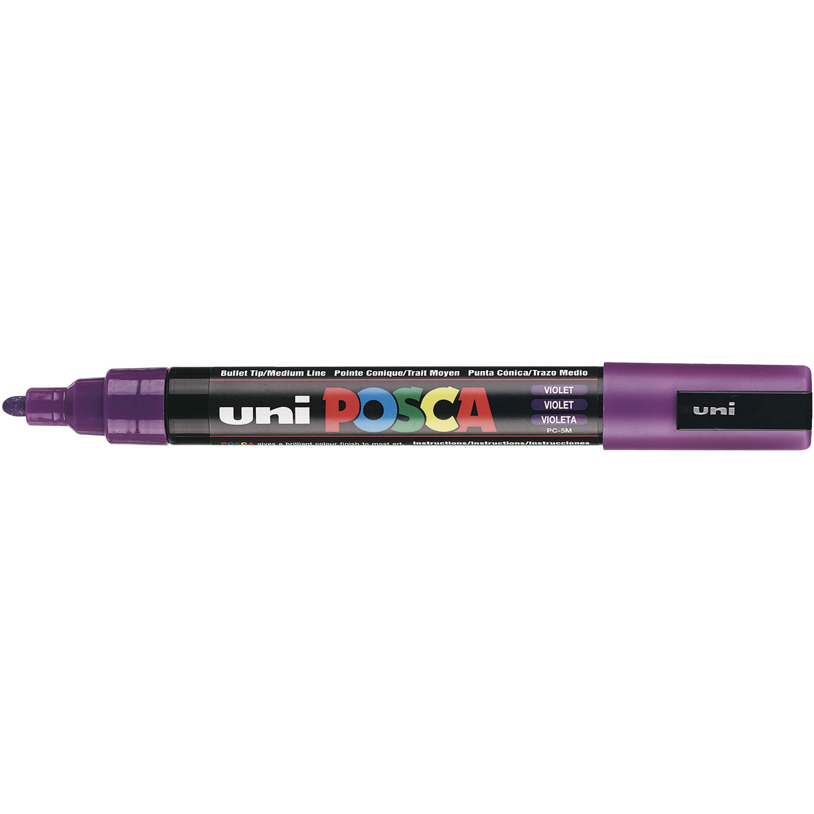 Uni Posca 5M tus med 2,5 mm spids i farven violet
