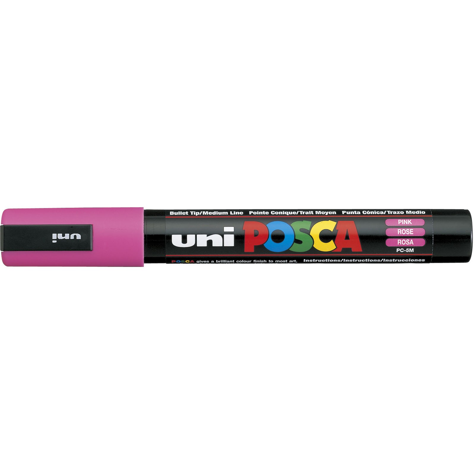 Uni Posca 5M tus med 2,5 mm spids i farven pink