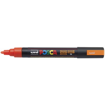 Uni Posca 5M tus med 2,5 mm spids i en fluorescerende orange neonfarve
