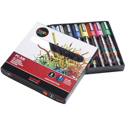 Uni Posca 5M paintmarkere 2,5mm  8 farver