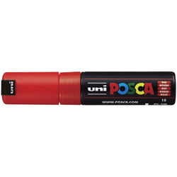 Uni Posca 7M tusch med 5,5 mm rund spids i farven rød