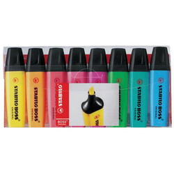 Stabilo Boss Original sampak med 8 assorterede farver