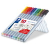 Staedtler Triplus 334 finelinere 0,3mm 10 farver