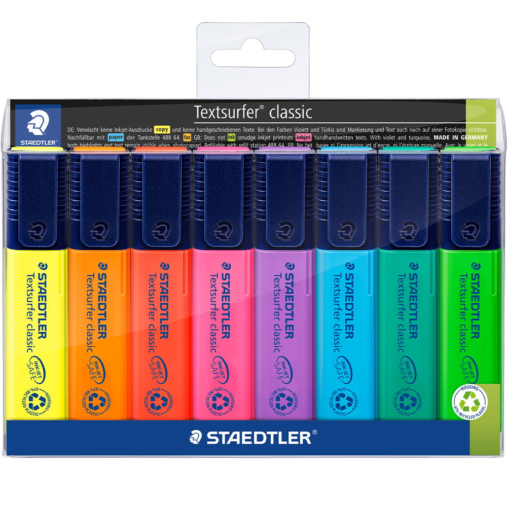 Staedtler 364 Textsurfer Classic overstregningstuscher 8 farver