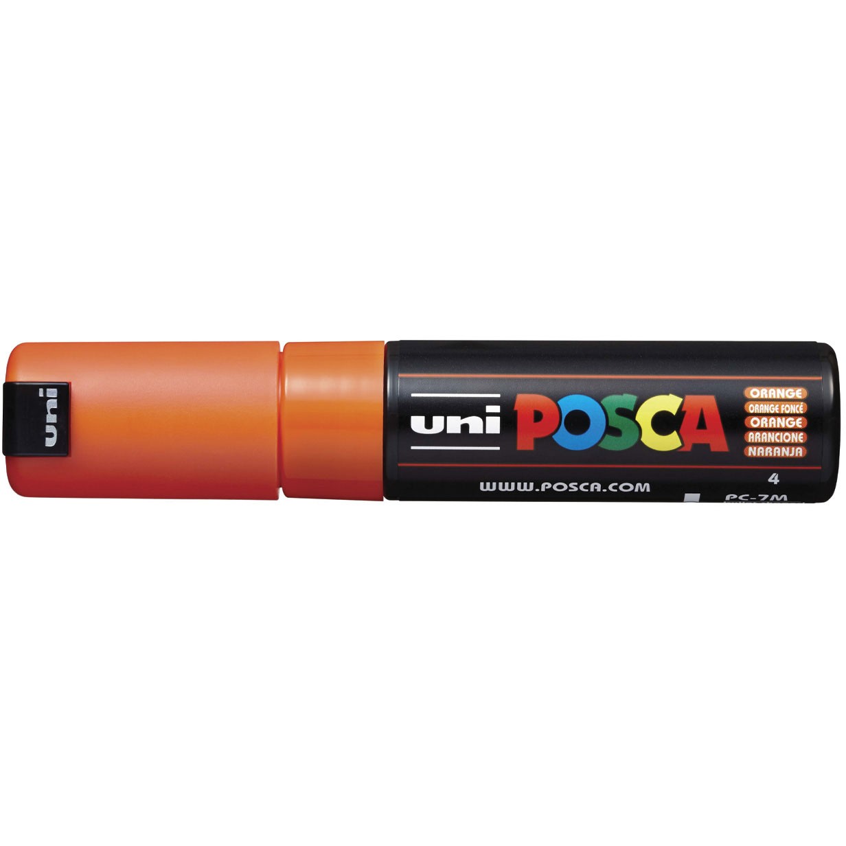 Uni Posca 7M tusch med 5,5 mm rund spids i farven orange