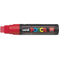 Uni Posca 17K ekstra bred paintmarker med 15 mm spids i farven rød