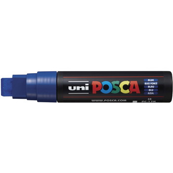 Uni Posca 17K ekstra bred paintmarker med 15 mm spids i farven blå