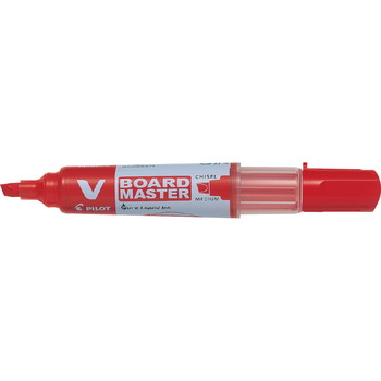Pilot V Board Master whiteboardmarker med skrå skrivespids på 5,2 mm i farven rød