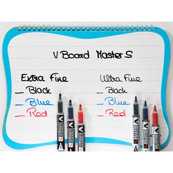 Pilot BG V Board Master whiteboardpen med ekstra fin skrivespids på 1,3 mm i farven blå