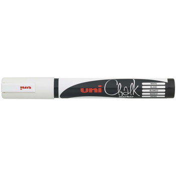 Uni Chalk 5M kridttusch med 2,5 mm stregbredde i farven hvid