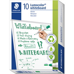 Staedtler Lumocolor 351 whiteboardmarker med rund grøn skrivespids
