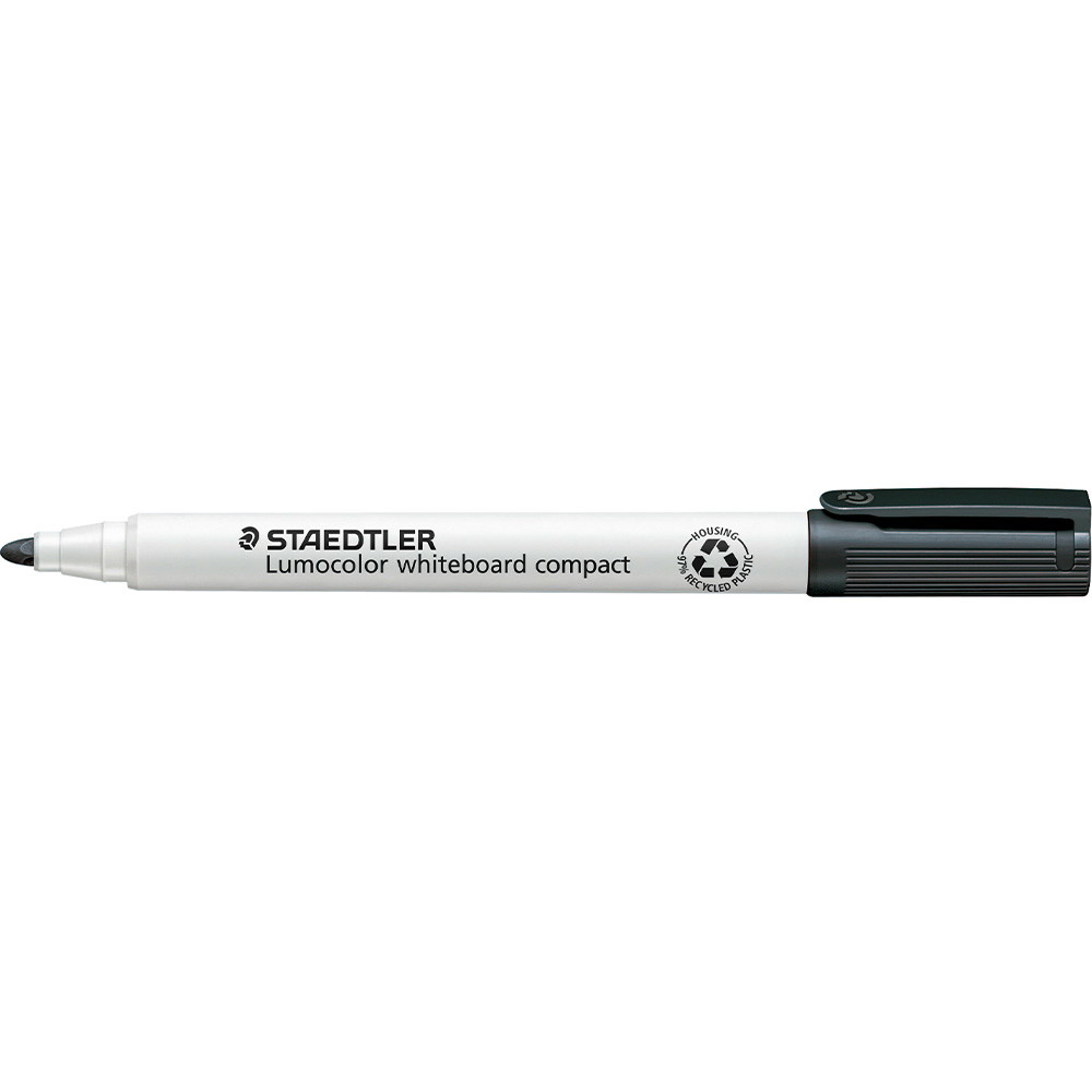 10 x Staedtler Lumocolor Compact whiteboardtusch sort