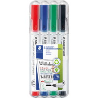 Staedtler Lumocolor Compact whiteboardmarker sæt 4 farver