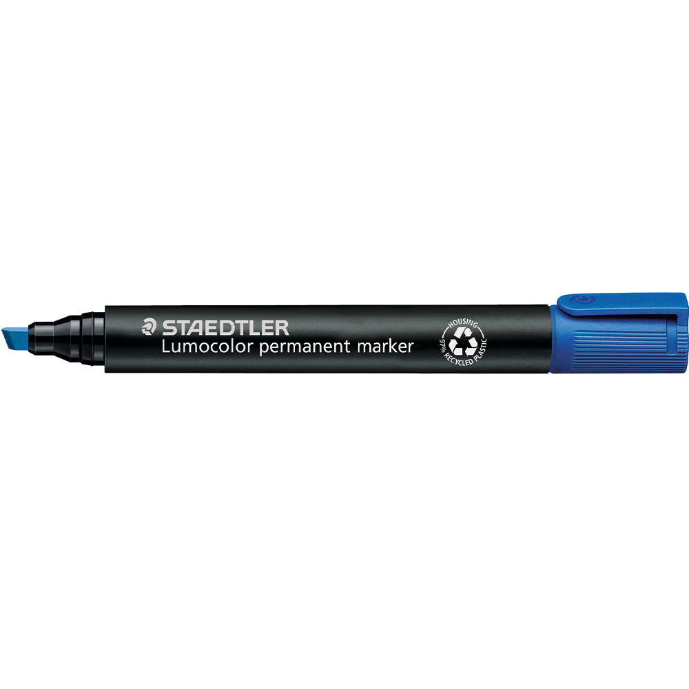 10 x Staedtler Lumocolor 350 marker med 5mm blå