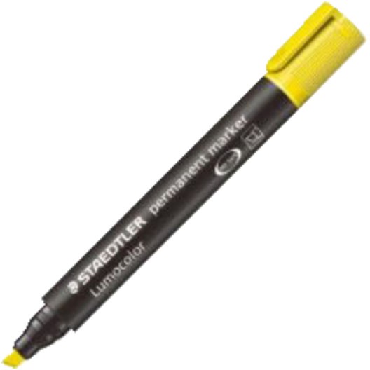 Staedtler Lumocolor 350 marker med 5 mm stregspids i farven gul