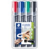 Staedtler Lumocolor 350 markersæt 4 farver