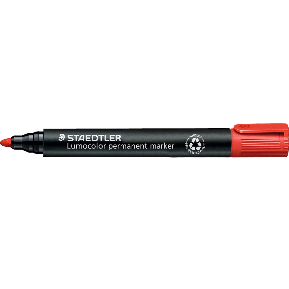 10 x Staedtler Lumocolor 352 marker 2mm rød