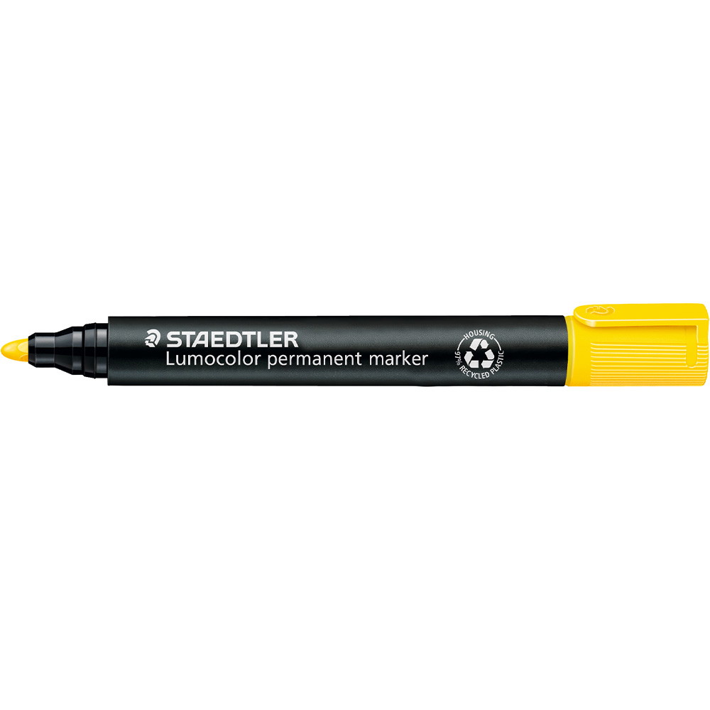 10 x Staedtler Lumocolor 352 marker 2mm gul