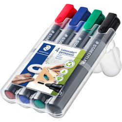 Staedtler Lumocolor 352 markersæt 4 farver