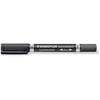 Staedtler Lumocolor Duo 348 marker med dobbelt spids i farven sort
