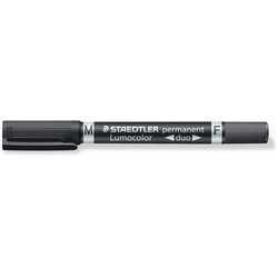 Staedtler Lumocolor Duo 348 marker med dobbelt spids i farven sort