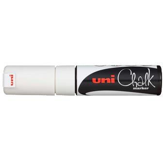 Uni Chalk 17K kridttusch med 15 mm stregbredde i farven hvid