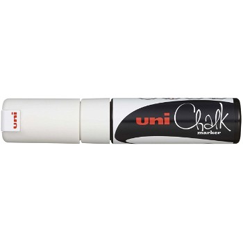 Uni Chalk 8K kridttusch med 4 mm stregbredde i farven hvid