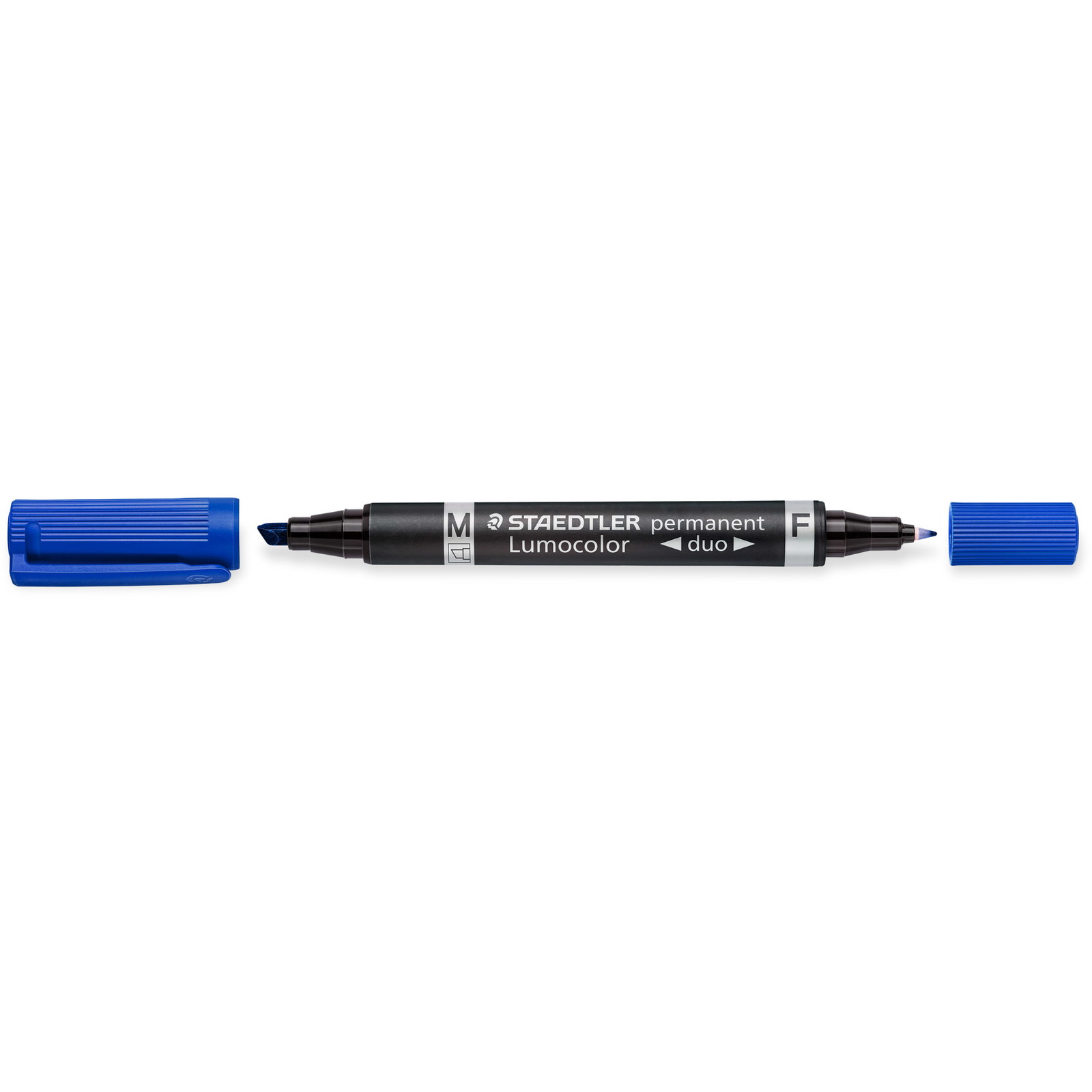 Staedtler Lumocolor Duo 348 marker med dobbelt spids i farven blå