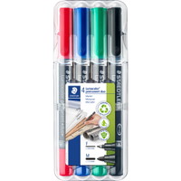 Staedtler Duo Lumocolor 348 dobbelt markere 4 farver