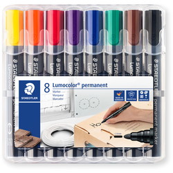 Staedtler Lumocolor 352 markersæt 8 farver