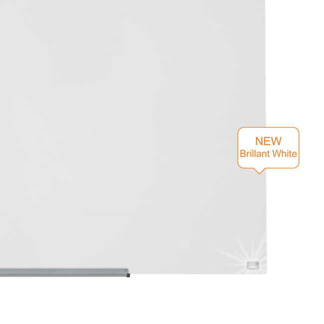 Nobo magnetisk glastavle widescreen 57" hvid