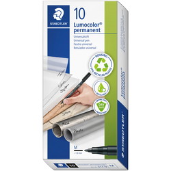 Staedtler Lumocolor 317M permanent overheadpen 1,0mm sort