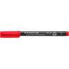 Staedtler Lumocolor 318F permanent overheadpen 0,6m m rød