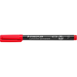 Staedtler Lumocolor 318F permanent overheadpen 0,6m m rød