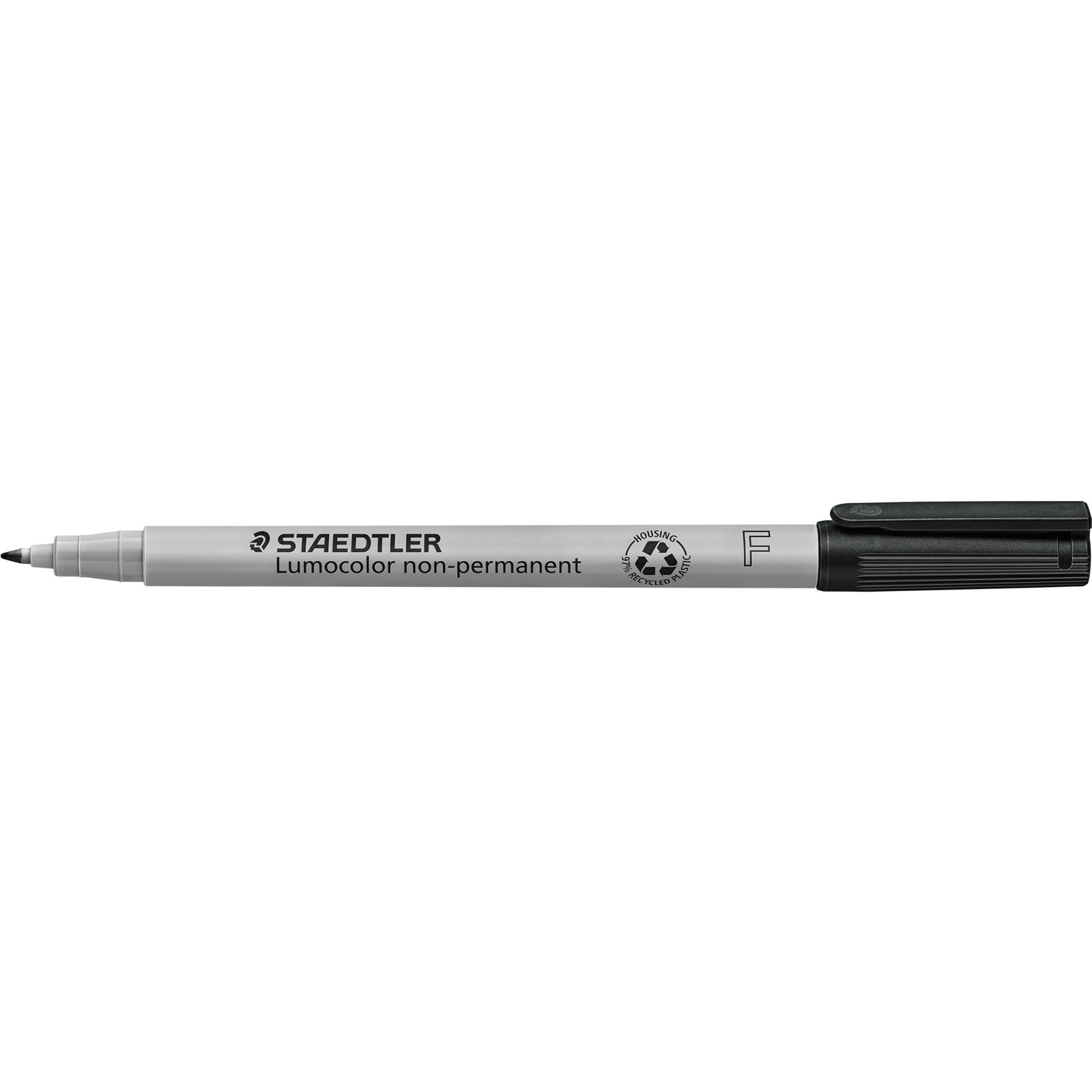 10 x Staedtler Lumocolor 316F ikke-permanent overheadpen sort