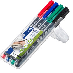 Staedtler Lumocolor 313 permanent overheadpenne 0,4mm 4 farver