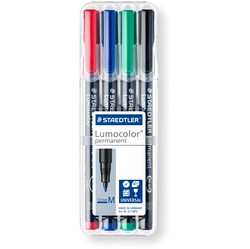 Staedtler Lumocolor 317 overheadpenne med 1.0 mm stregbredde i sampak