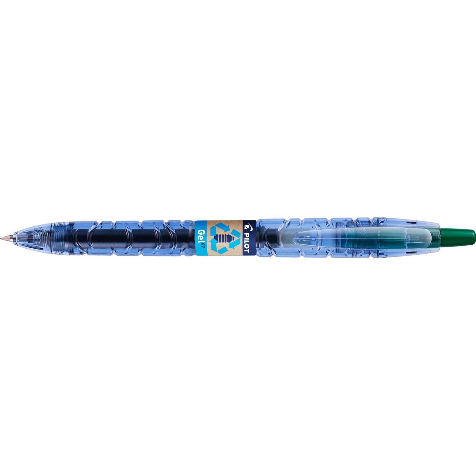 Pilot B2P gelpen med 0,7 mm spids i skrivefarven grøn