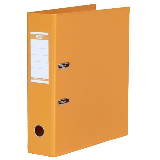Elba Strong-Line brevordner i A4 med 80 mm rygbredde i farven orange
