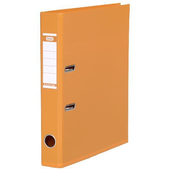 Elba Strong-Line brevordner i A4 med 50 mm rygbredde i farven orange