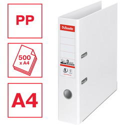 Esselte No. 1 brevordner A4 75 mm hvid