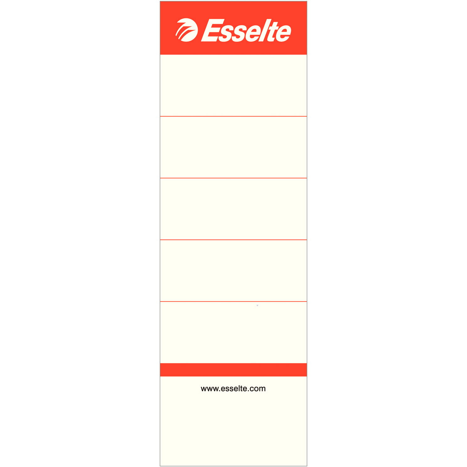 Esselte rygetiketter 75mm 49x158mm