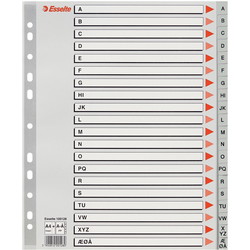 Esselte Maxi register A4+ A-Å grå