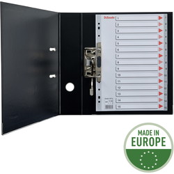 Esselte A4 register 15tabs grå