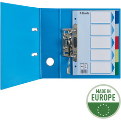 Esselte faneblade A5 med 5 faner i farver
